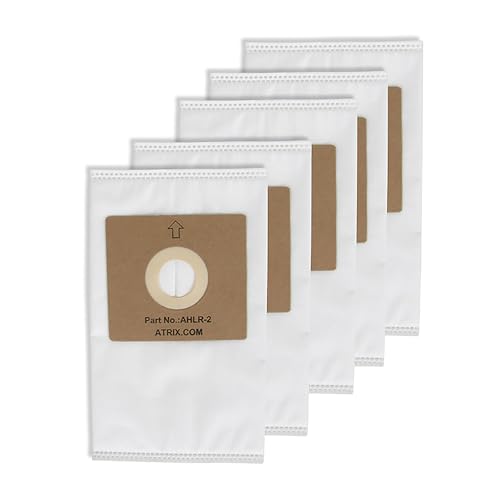Atrix - AHLR-2 HEPA Filter Bags - Replacement Vac Filter Bag for AHSC-1 Lil' Red Vacuum Cleaner (5-Pack),white, 9.5" × 5.5" × 1" - style: HEPA Filter Bags - 5