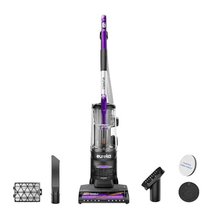 Eureka FlexReach Powerful Upright Vacuum Cleaner for Carpet and Hard Floor, Lift-Up Vacuum with Large Dust Cup, Anti-Tangle, NEU651PL, Purple - size: NEU651PL