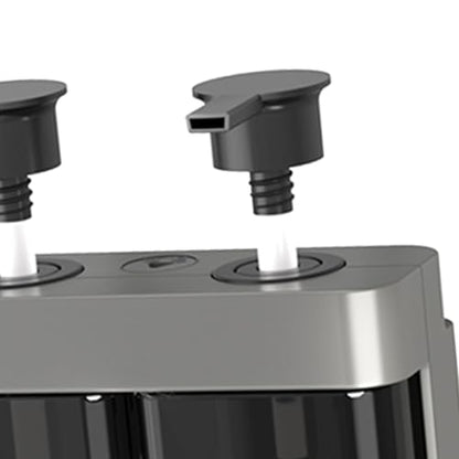 TARSHYRY Extended Nozzle, Dual Installation Method, with Locking Device, Three Chamber Design, 500ml Capacity, Convenient and Practical, Made of ABS Material. (Silver) - color: Silver