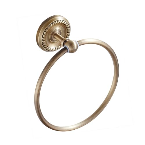 Antique Bronze Towel Ring for Bathroom Hand Towel Holder Wall Mounted - color: Towel Ring