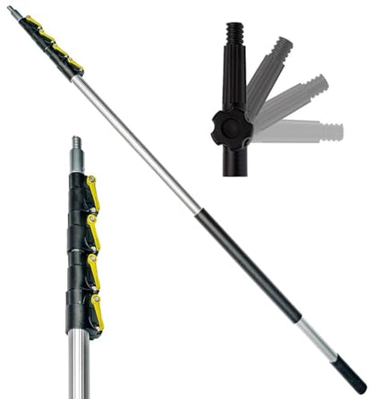 DOCA Telescoping Pole 5-12 Ft - Extension Pole for Cleaning, Feather Duster, Window Washing Kit, Paint Roller, Window Squeegee - High Reach Extendable Kit for Indoor & Outdoor - Pole Only - size: 12 Ft, style: Pole Only