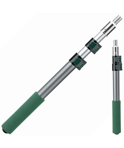 Bates- Telescopic Extension Pole, 3 Ft, Aluminum Alloy, Sturdy Multi-Purpose Extension Pole with Flip-Lock Design for Painting, Dusting and Cleaning - color: Green, size: 3 Ft, 1 Pack