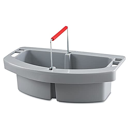 Rubbermaid Commercial BRUTE Maid Caddy compatible with BRUTE 44 GAL Containers, Gray, for Cleaning Tool Storage for Wipes/Spray Bottles/Brushes/Dustpans/Scrubbers/Gloves