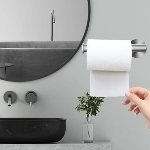 Bathroom Hardware Set, Towel Ring & Toilet Paper Holder, Stainless Steel SUS304, Hand Towel Hanger & Toilet Roll Holder, Sturdy Bathroom Accessories for Home or Kitchen Brushed Nickel - color: Brushed Nickel