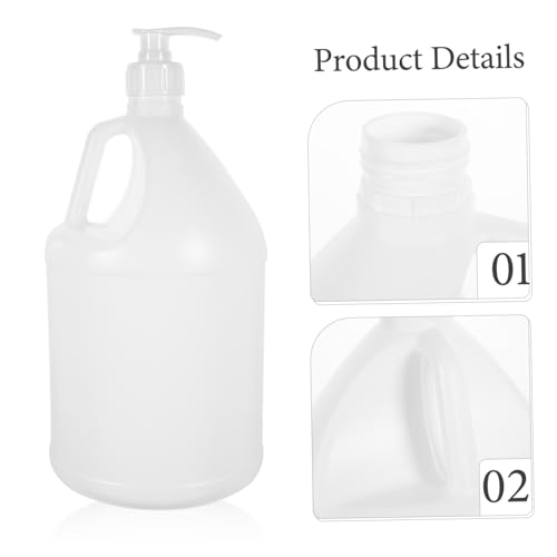 Mikinona Reusable Jug Container with Detachable Mouth for Easy Filling Handheld Liquid Dispenser for Detergent Storage Leak and Versatile for Laundry