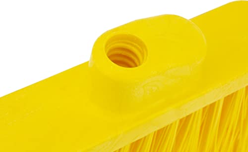 SPARTA Plastic Broom Head, Angled, Flagged for Small Debris Indoor, Outdoor, Home, Restaurant, Lobby, Office, 12 Inches, Yellow - color: Yellow