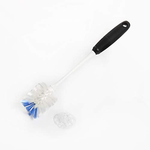 OXO Good Grips Bottle Brush, Dual-Bristle Cleaning for Bottles, Pitchers and Carafes, Flexible Neck Scrub Brush, Safe for Stemware and Delicate Glassware, Dishwasher Safe - style: Bottle Brush