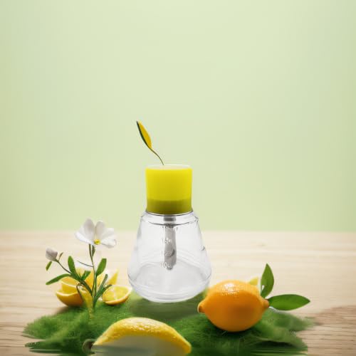 180 ml/6 Oz Empty Clear Glass Dispenser Bottle for Nail Polish, Refillable Alcohol Pump Container Push Down Dispenser with Cap, Makeup Remover Holder