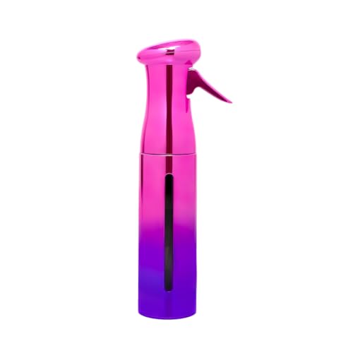 Colortrak Luminous Spray Bottle, 250ml/8.5oz Bottle with Full 360° Distribution, Easy-Use Pump, Quick View Window to Monitor Water Level, Eco-Friendly, Pink/Purple - color: Pink/Purple