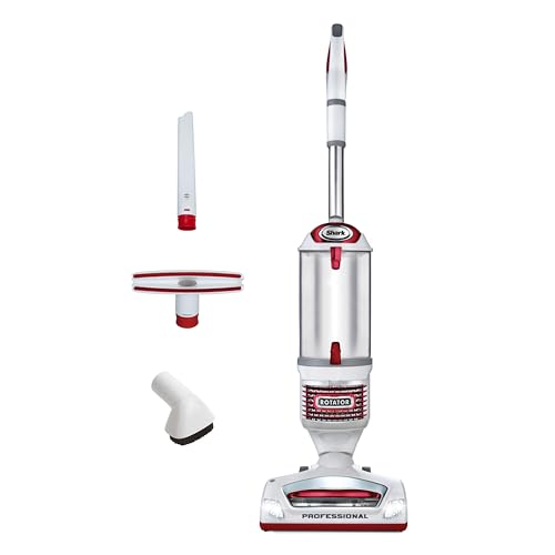 Shark Upright Vacuum Cleaner | Rotator Lift-Away | Pet Hair, Carpet & Hard Floor Cleaning | Dusting Brush, Upholstery & Crevice Tools | HEPA Filter | Swivel Steering | Headlights | White/Red | NV501 - style: Rotator Professional Lift-Away