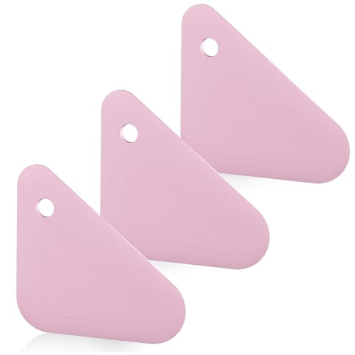 Food Scraper, 2-in-1 Pot and Pan Dish Scraper, Nylon and Silicone, Kitchen Scraper Tools for Cast Iron Skillets, Cookware, Dishes, Pans and Pots, Heat Resistant, Set of 3 - Pink - color: Pink