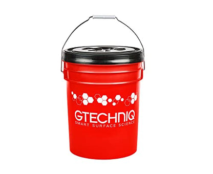 Gtechniq Bucket with Lid 20L | Includes Dirt Trap and Gamma Seal Lid, for Cleaning Car