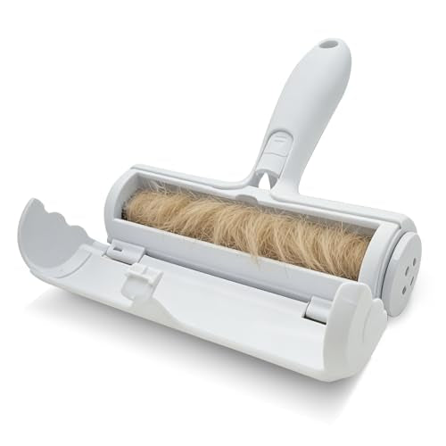 Roller Pet Hair Removal Tool, Portable Detachable Handle Reusable Lint Roller, Cat and Dog Hair Remover for Car, Furniture, Carpet