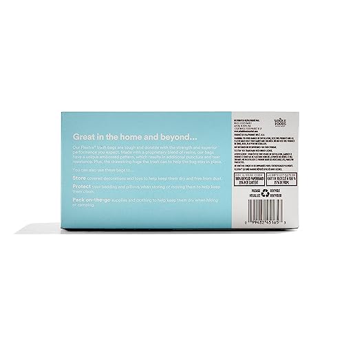 365 by Whole Foods Market, Flextra Strength Drawstring Trash Bags, 30 Gallon, 25 Count (Pack of 6) - size: 25 Count (Pack of 6)
