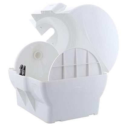 Upward-Pull Wall Mounted Wipes Dispenser for Surface or Skin Wet Wipes - Stylish White Dispenser for Sanitizing Hand Wipe Refill Rolls in Public Facilities, Offices, Hospitals, Stores - size: White Wall Dispenser