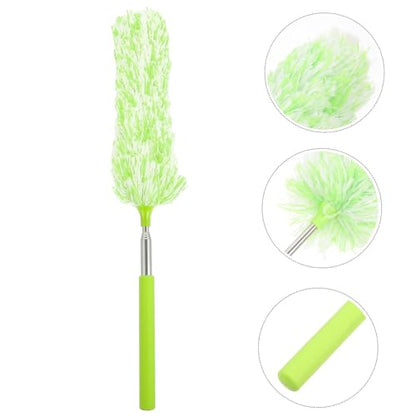 Hemobllo Microfiber Extendable Duster Cleaning Tool with Telescopic Handle, Washable Household Dust Sweeper for High Ceilings and Furniture Dust Removal