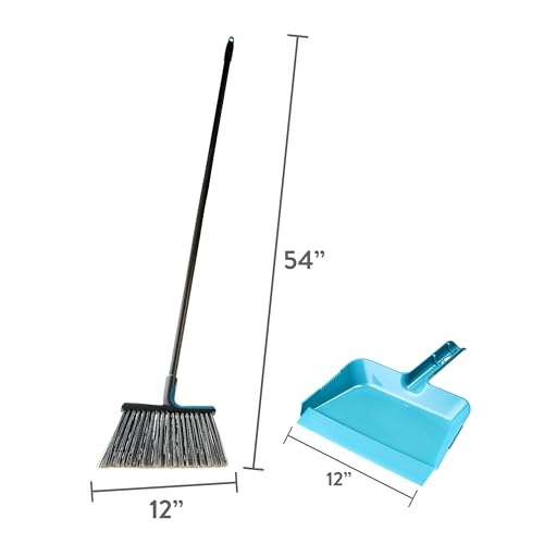 Household Cleaning Angle Broom with Dustpan Set, Indoor Floor Sweeping Tool