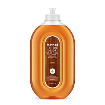 Method Squirt + Mop Hardwood Floor Cleaner Refill, Almond, 68 Ounce - size: 68 Fl Oz (Pack of 1)