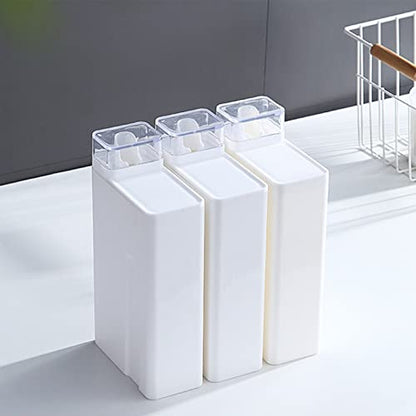 Laundry Detergent Dispenser, Detergent Dispenser, Refluxable Laundry Detergent Container, Plastic Liquid Laundry Detergent Dispenser for Laundry Room Organization