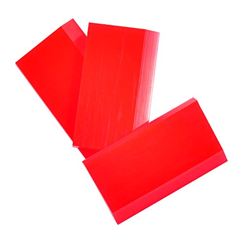 2-inch Extra Small Rubber Squeegee Flexible and Soft Non Scratching for Resin 3D Printing Cleanup, Car Rear Glass Cleaning, Mirror Cleaning, Window Tint Films, Pack of 3