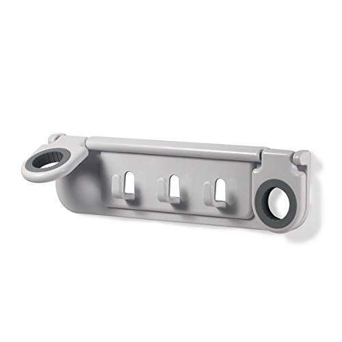 Spectrum Diversified Mop and Broom Holder and Organizer, White