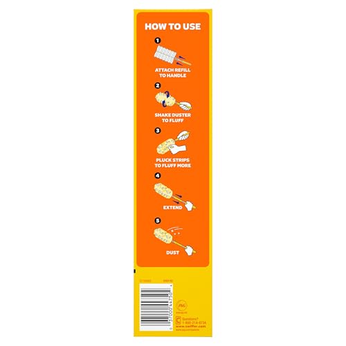 Swiffer Duster Kit with 3 ft Extendable Handle, Heavy Duty Dusting Starter Kit with 3 Refills, for Ceiling Fans, Vents and Hard to Reach Places - size: 4 Piece Set