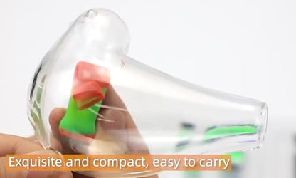 Green Piece® Green Silicone Magnet Cleaner - Perfect for your Glass Pieces and Vases - Clean Smarter and better. Remove Resin and Tar - Clean hard to reach areas - Excellent for all glass. - color: Purple