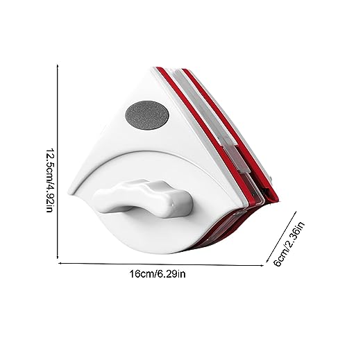 Double Sided Magnetic Window Cleaner, Magnetic Window Cleaning Brush, Window Wipers for Glass, Window Cleaning Tools Glasses Cleaner Cleaning Brush for High - color: L(15~24 Mm)
