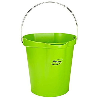 Vikan 568677 Pail,3 gal.,PP/SS,Lime