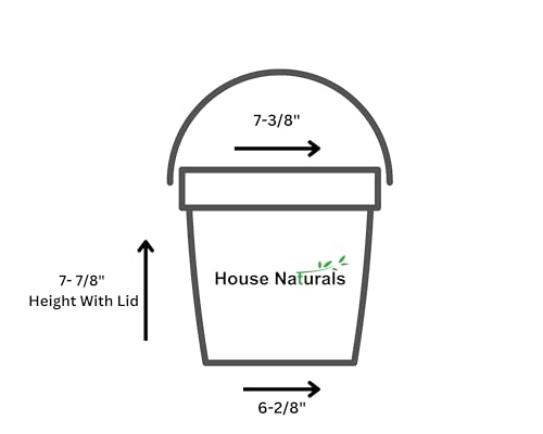 House Naturals 1 Orange and Black Gallon Food Grade Buckets pails with Lids BPA Free Plastic containers -(Pack of 6) Made in USA