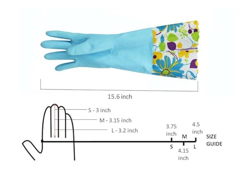 Finnhomy Household Gloves - Latex-Free, Waterproof, Long Cuff, Soft Lining Non-Slip, Adjustable Strap, Multi-Layer Protection, Flexible, Durable, Chemical-Resistant, Reusable for Cleaning, 2 Pair XL - color: Yellow/Grey, size: X-Large (Pack of 2)