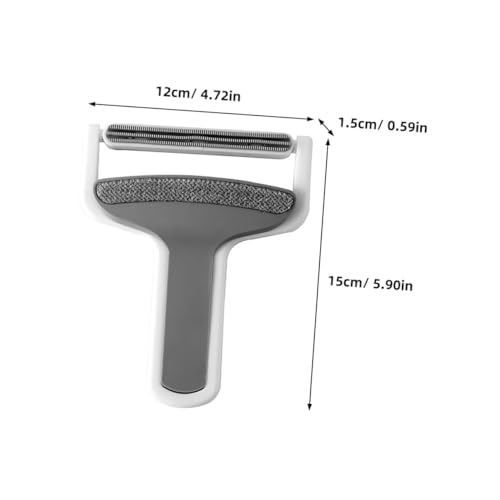 Pet Hair Remover for Clothes and Carpet, Manual Lint Remover Brush with Multi-Edge Scraper, Portable Fur Cleaner Tool for Upholstery, Sweaters, and Pet Hair Removal