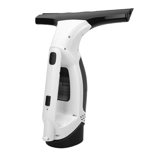 banapoy Window Vacuum Squeegee Cordless, 1.2KPa Suction Electric Window Cleaner Tool with 150ml Detachable Water Tank & Extension Pole & 11in Silicone Wiper Blades for Mirrors