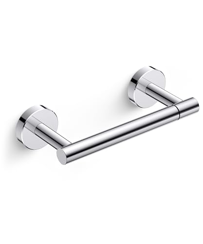FORIOUS Toilet Paper Holder Wall Mount, Stainless Steel Rustproof Double Post Pivoting Tissue Roll Holder for Bathroom, Commercial Toilet Paper Dispenser, Chrome - color: Chrome, size: Classic 1 Pack