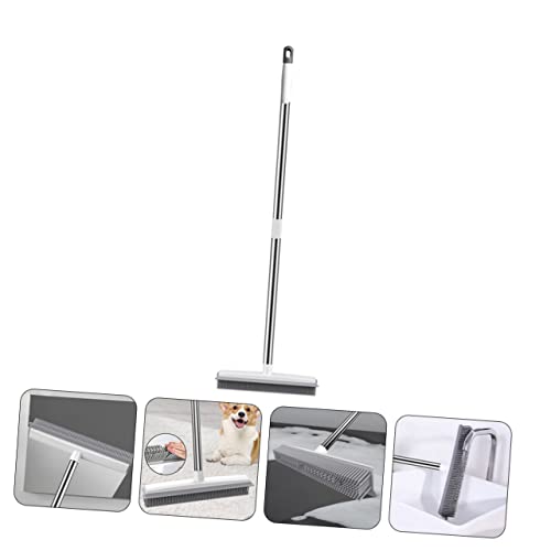 Carpet Rake to Fluff Carpet Pet Hair Remover Brush Dual Use Cleaning Brush