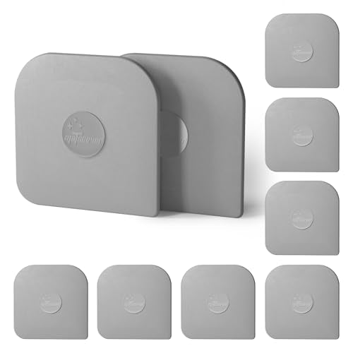 Pan Scraper, 10 Pcs Pot Scraper Plastic, Pot Scraper Non Scratch for Cast Iron, Pot and Pan Cleaning, Sturdy Scraper Kitchen Tool, Grey - color: Gray, size: 10 Pcs