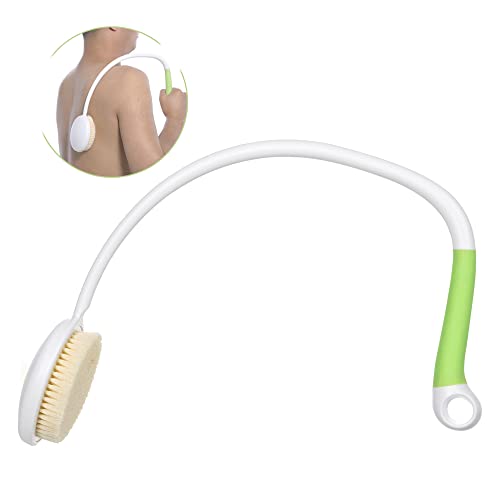 Fanwer 27.5" Long Handled Back Bath Brush for Shower, Back Scrubber for Shower with U-Shaped Curved Handle, Loofah Shower Brush Back Washer for Elderly, Men and Women, Adaptive Equipment for Shower - size: 1pc 27.5"