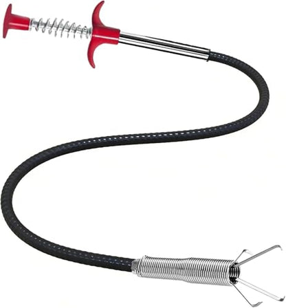 33 inch Drain Snake Flexible Grabber Claw – Toilet Snake Drain Claw for Clog Remover & Pick Up Small Items - color: 33inch