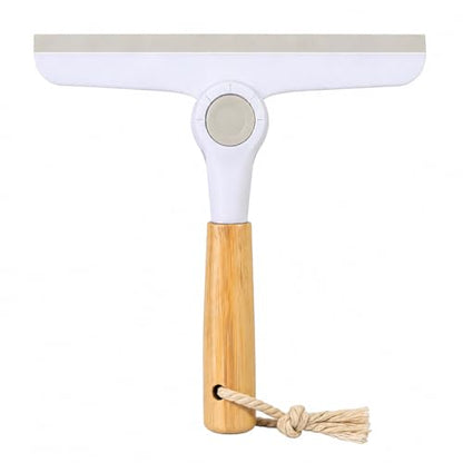 Window Squeegee for Glass Doors，All-Purpose 9.7” Window Cleaning Squeegee, Handheld for Windows, Car Windshields & More，Grey (9.5" Shower Squeegee)