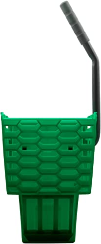 SPARTA OmniFit Mop Bucket System, Durable Mop Bucket, Side Press Wringer, and Soiled Water Insert, Floor Cleaning Essentials for Commercial and Home Use, 35 Qt Capacity, 1 Count, Green - color: Green