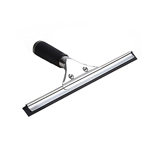Black 25cm 10in Non-Slip Handle Window Squeegee for Car Windshield, Mirror, Sink, Bathroom, Ceramic Tiles (10in/25cm, Black) - color: Black, size: 10in/25cm