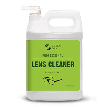 Green Oak Lens Cleaner Refill Professional Lens Cleaner Refill– Best for Eyeglasses, Cameras, and Lenses - Safely Cleans Fingerprints, Dust, Oil (1 Gallon Refill)