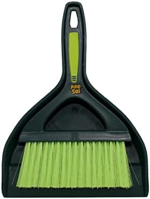 Pine-Sol Mini Dustpan and Brush Set | Nesting Snap-On Design | Portable,Compact Dust Pan and Hand Broom for Cleaning,Green,(Pack of 12) - size: (Pack of 12)