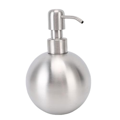 Generic 500ml Stainless Steel Refillable Lotion Bottle with Easy Press Design for Bathroom Toiletries Home Office Restaurant