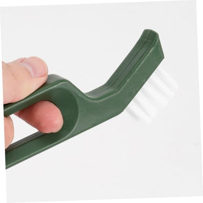 Multifunctional Crevice Gap Cleaning Brush for Narrow Spaces Plastic Small Scrub Tool for Window Tracks Countertops Corners Household Cleaning Aid