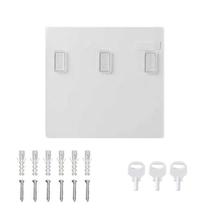 Cabo Deseado Shampoo and Conditioner Dispenser Wall Mounted No Drill Sticker, Install Adhesive and Screw Set - color: White