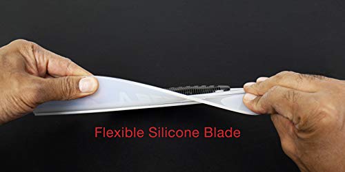 Detailer's Preference Silicone Water Blade Windshield Squeegee for Cars, Streak-Free Drying Tool for Glass, Paint, and Chrome, Flexible Edge for Auto Detailing Professionals, 12.25-Inch - size: Standard