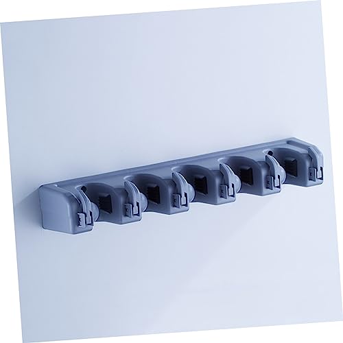 Mobestech Wall-mounted Mop Stand Bathroom Organizers for Holders Hook Wall Storage Organizer Kitchen Mop Broom Holder Over The Door Organizer Wall Mounted Storage Tool Storage Rack Blue