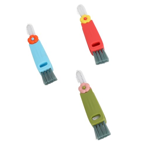3PCS Blue Bottle Gap Cleaning Brush Set Multifunctional Cup Lid Crevice Cleaner for Bottles and Household Use