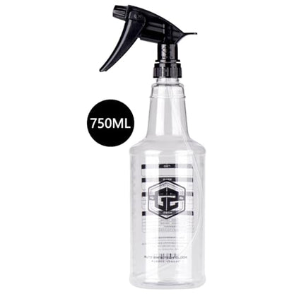 Freebily Spray Bottles 750ml Mist Spraying Empty Water Sprayer Bottle Plastic Refillable Containers for Cleaning Solutions Black One Size - color: Black